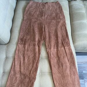 vintage real suede tan pants size us6
